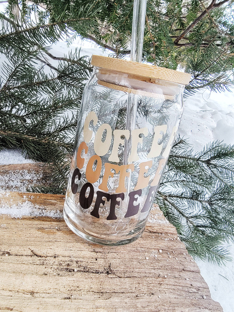 Retro Coffee Glass Can